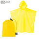 Poncho chubasquero plegable rPET amarillo