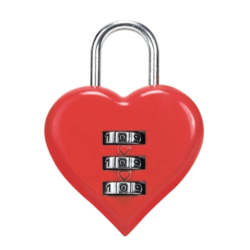 Candado de Combinación Corazón Rojo