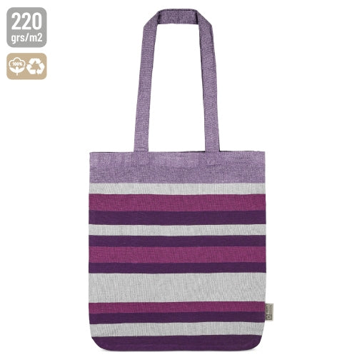 SAC À RAYURES EN COTON RECYCLÉ « TRINITY »