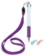 2-FARBEN-KUGELSCHREIBER MIT SCHNÜRL (LANYARD) „BISSKAR“