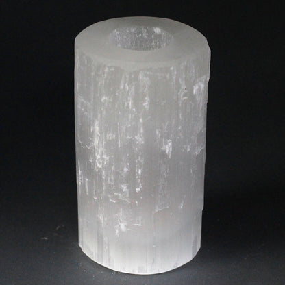 Candelabro Selenita cilindro- 15 cm