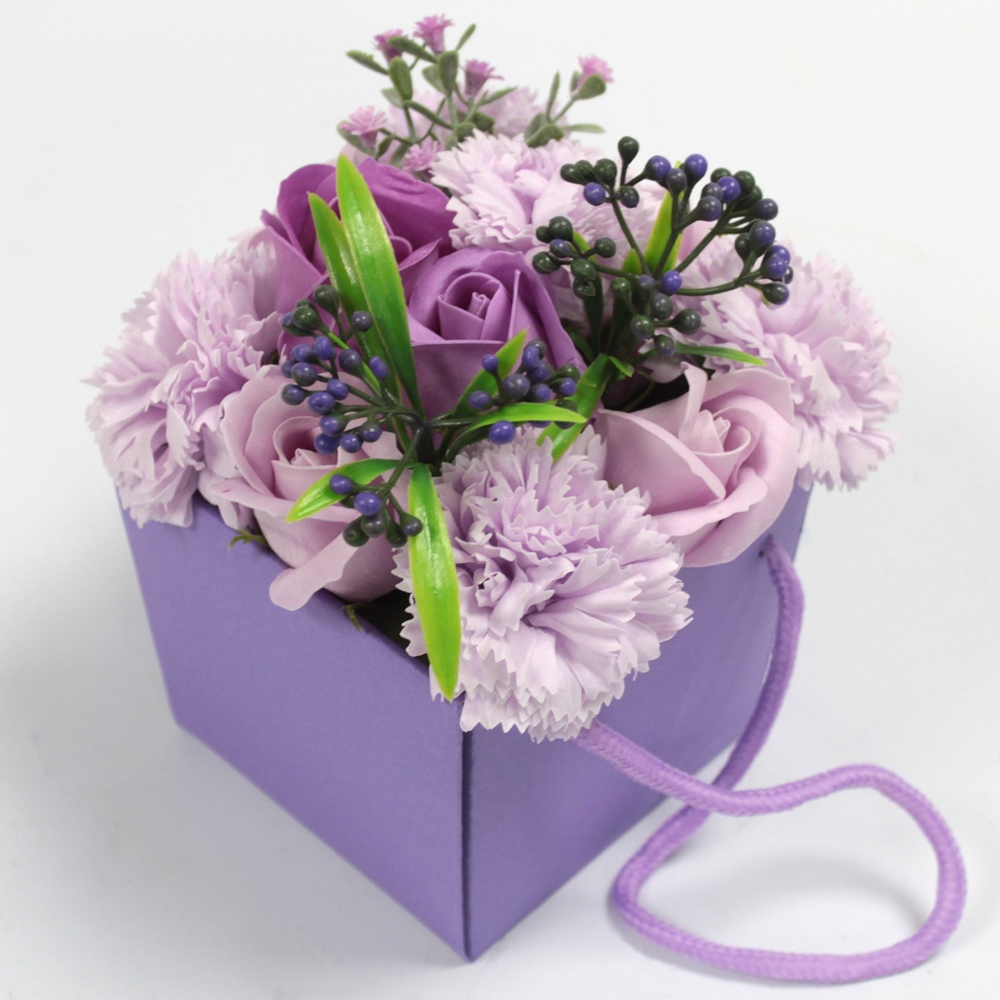 Seifenblumenstrauß - Rosen und Lila