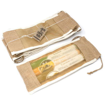 Bolsa Larga Yute Lavada 35x15cm