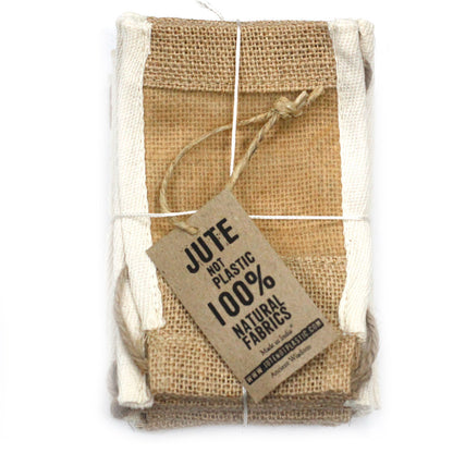 Bolsa Pequeña Yute Lavada 10x15cm