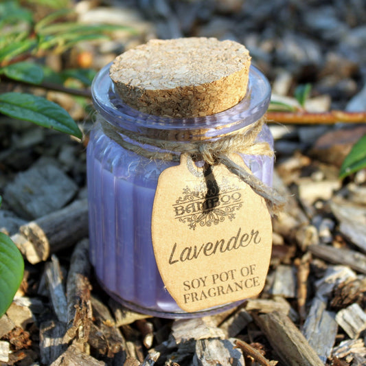 Sojawachskerze im Glas - Lavendel