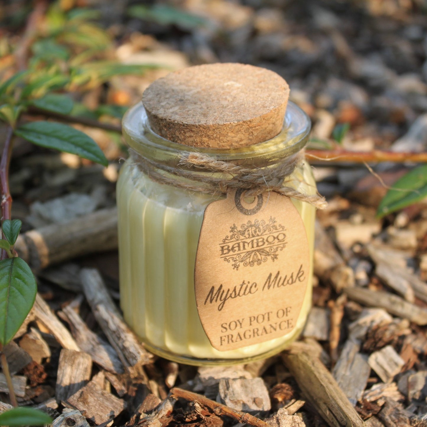 Sojawachskerze im Glas - Moschus