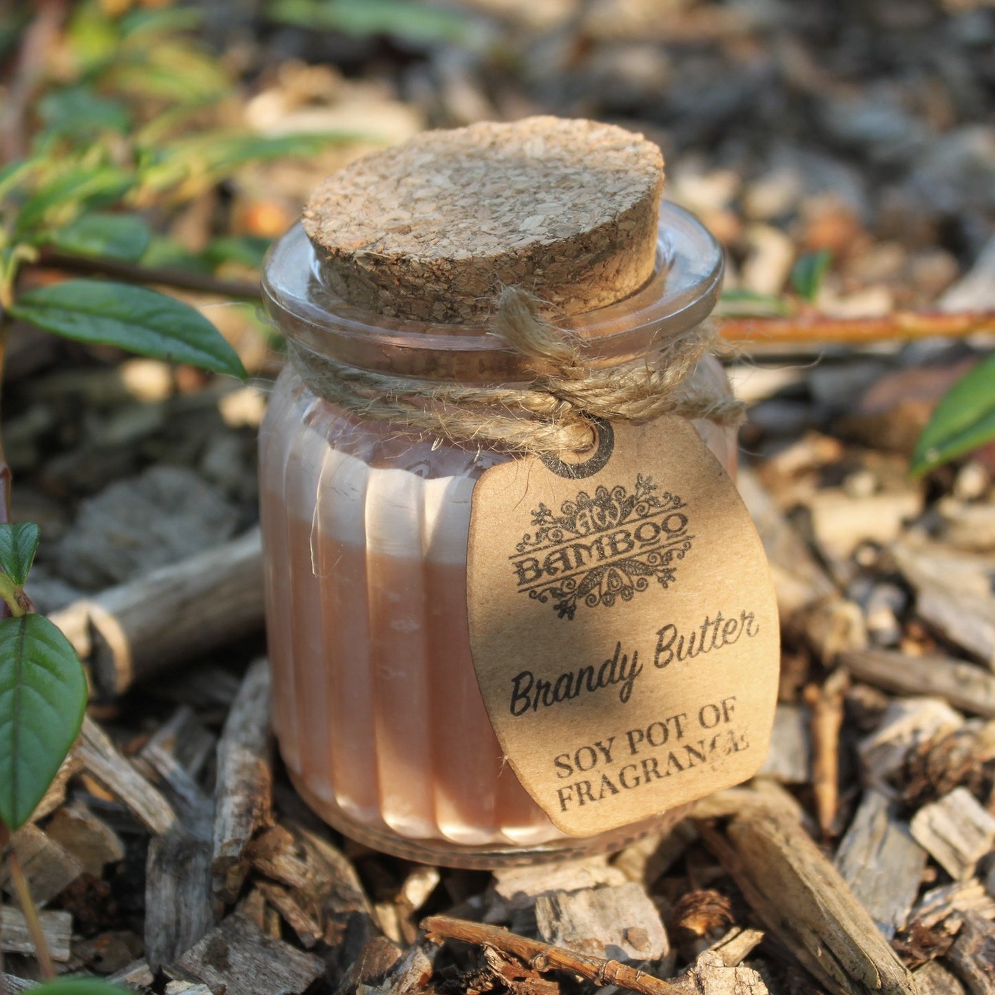 Sojawachskerze im Glas – Brandy Butter