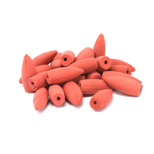 Schachtel mit Backflow-Räucherkegeln 500 g – Mitternachtsrose (ca. 225 Stück)