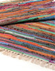 Alfombra de trapo de lujo de 155 x 90 cm - Natural