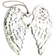 Ala de ángel doble hecha a mano y corazón - 24cm