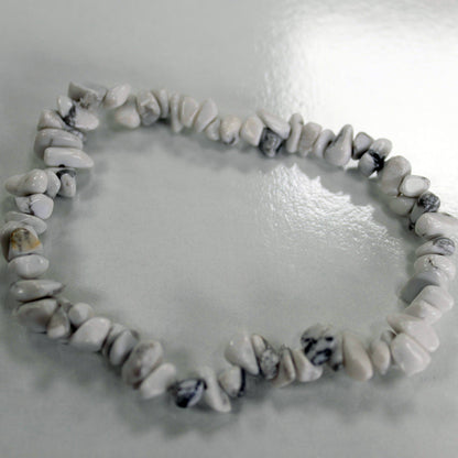 Edelsteinfragment Armband - Weißer Jaspis