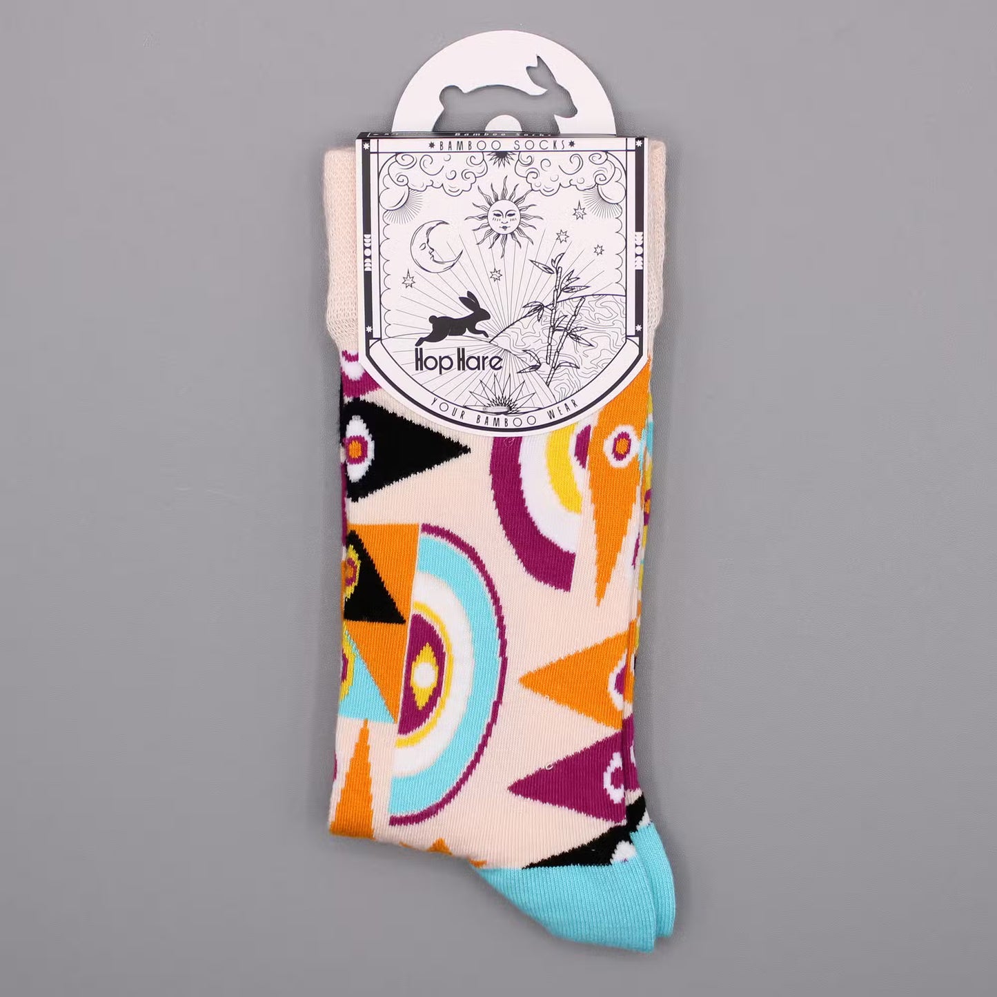 Hop Hare Socken (41-46) - Psychedelisches Auge mit Dose