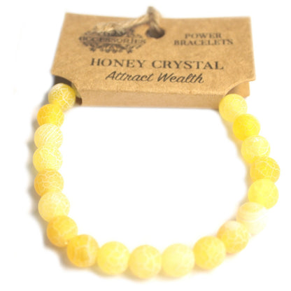 Brazalete de Energía Cristal de Miel 8mm
