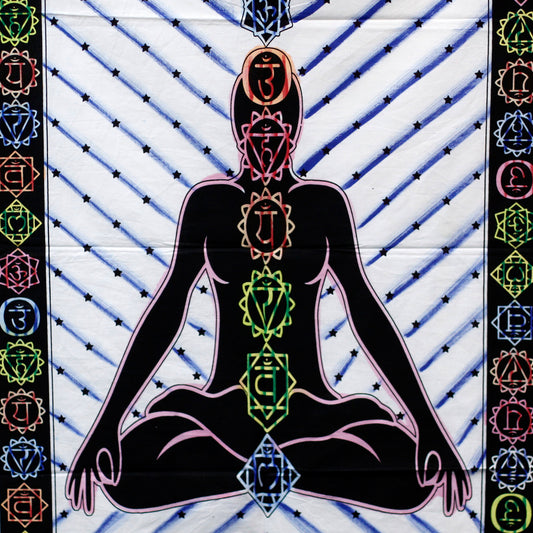 Wandkunst aus Baumwolle – Buddha-Chakra