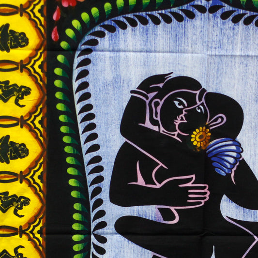 Wandkunst aus Baumwolle – Kamasutra