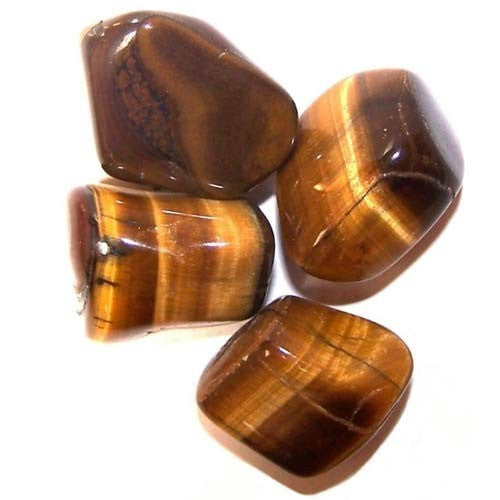 24 x L Trommelsteine ​​- Tigerauge (Gold)