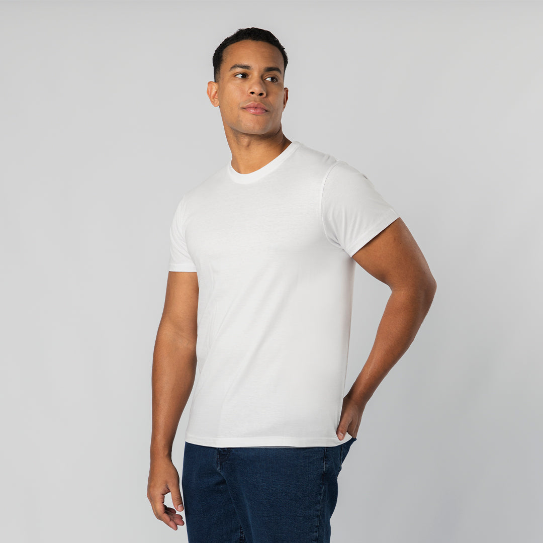 50er-Pack weißes T-Shirt für Erwachsene