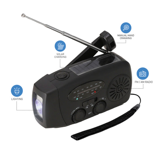 Radio d'urgence multifonction (lot de 20)