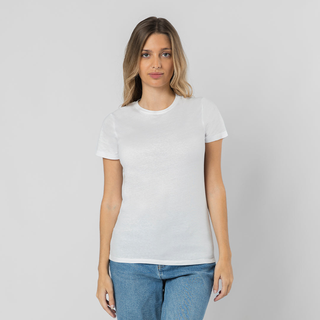 Damen-T-Shirt Weiß (10er-Pack)