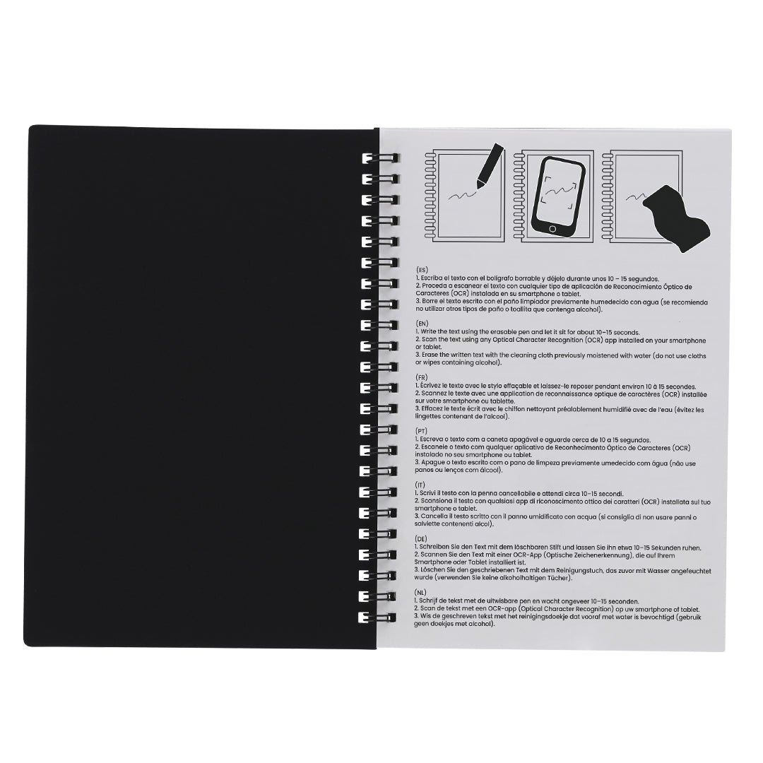 Carnet effaçable (lot de 40)
