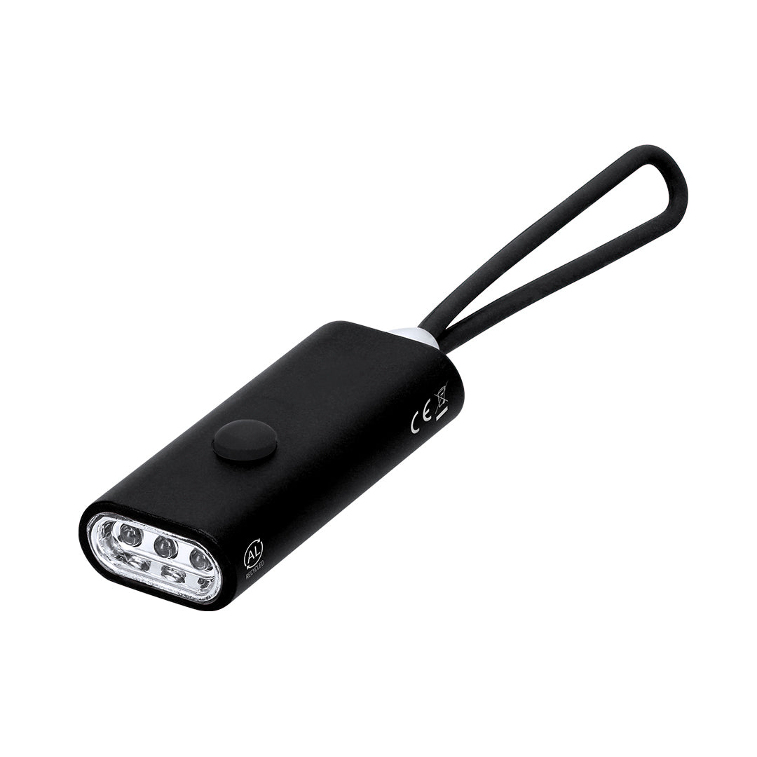 Linterna Aluminio Reciclado 3 LEDs Pilas Incluidas
