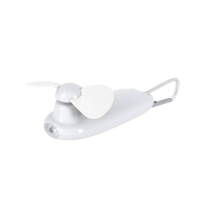 Ventilador LED Mosquetón ABS con Pilas