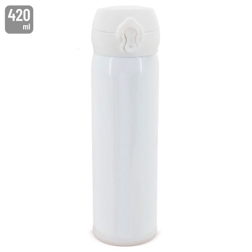 Termo Acero Inoxidable 420 ml Sublimación Blanco