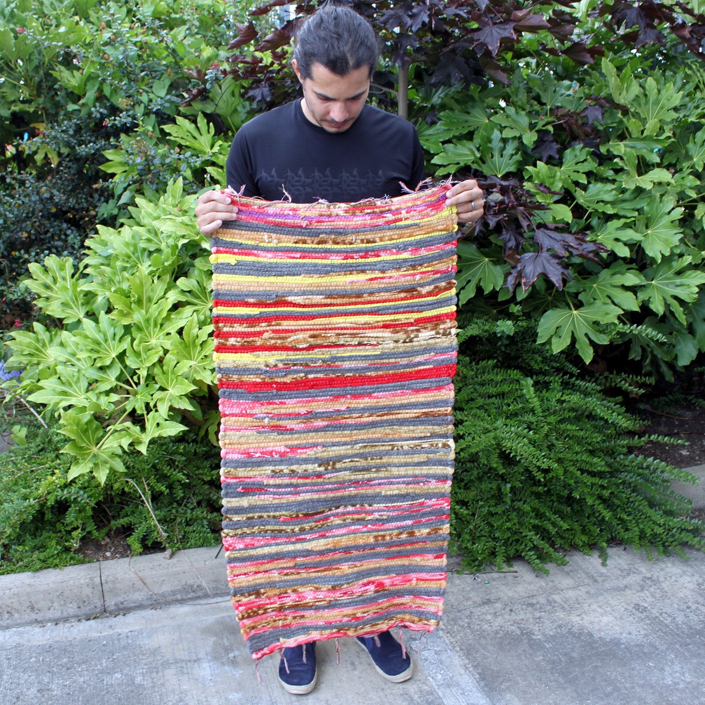Petit tapis en chiffon - 50x90cm