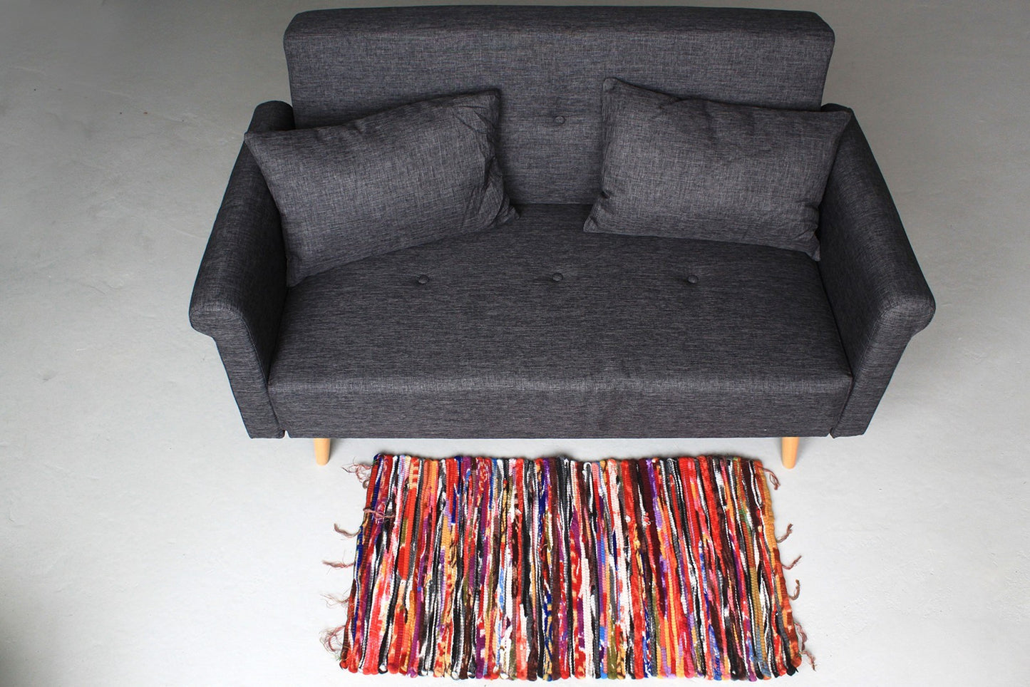 Petit tapis en chiffon - 50x90cm
