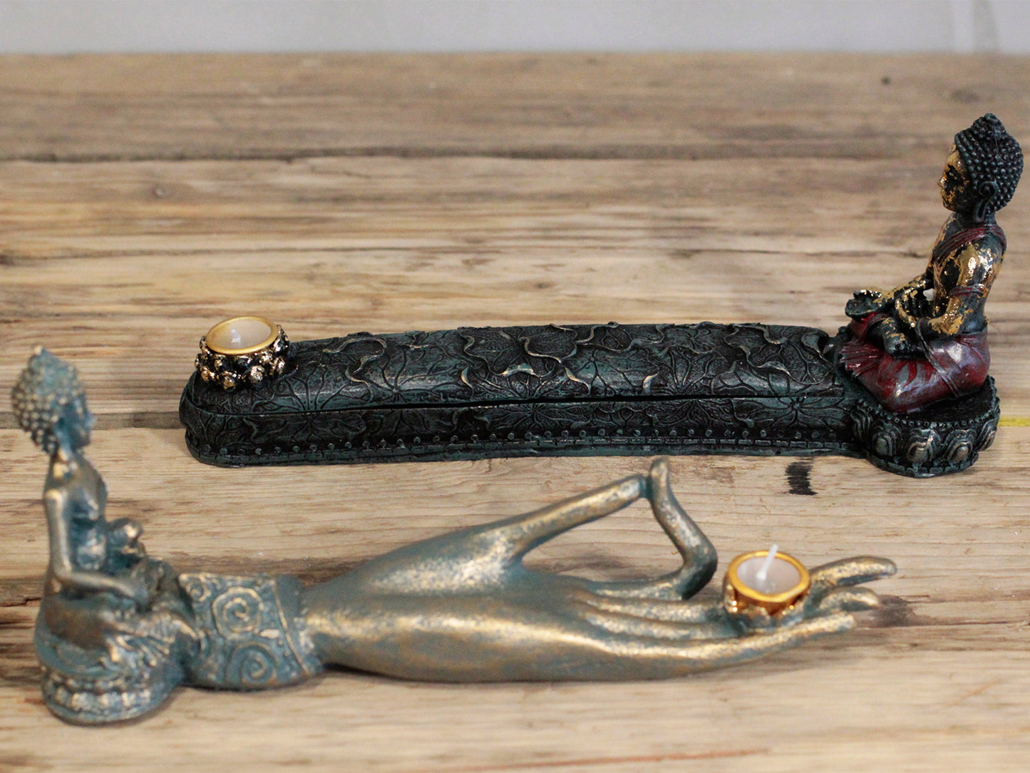 Antiker Buddha - Hand-Räuchergefäß