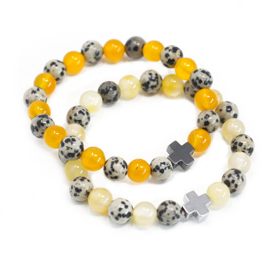2 Edelsteinarmbänder - Schutz