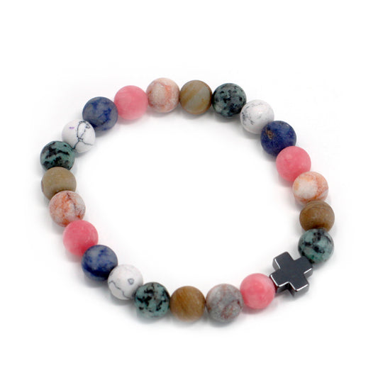 2 Armbänder mit Edelsteinen - Harmonie