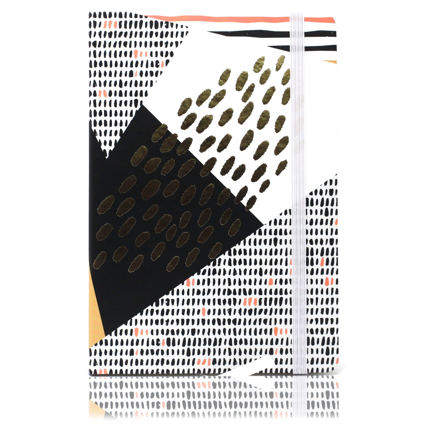 Lustige A5 Notizbücher - Liniertes Papier - Gold Abstract