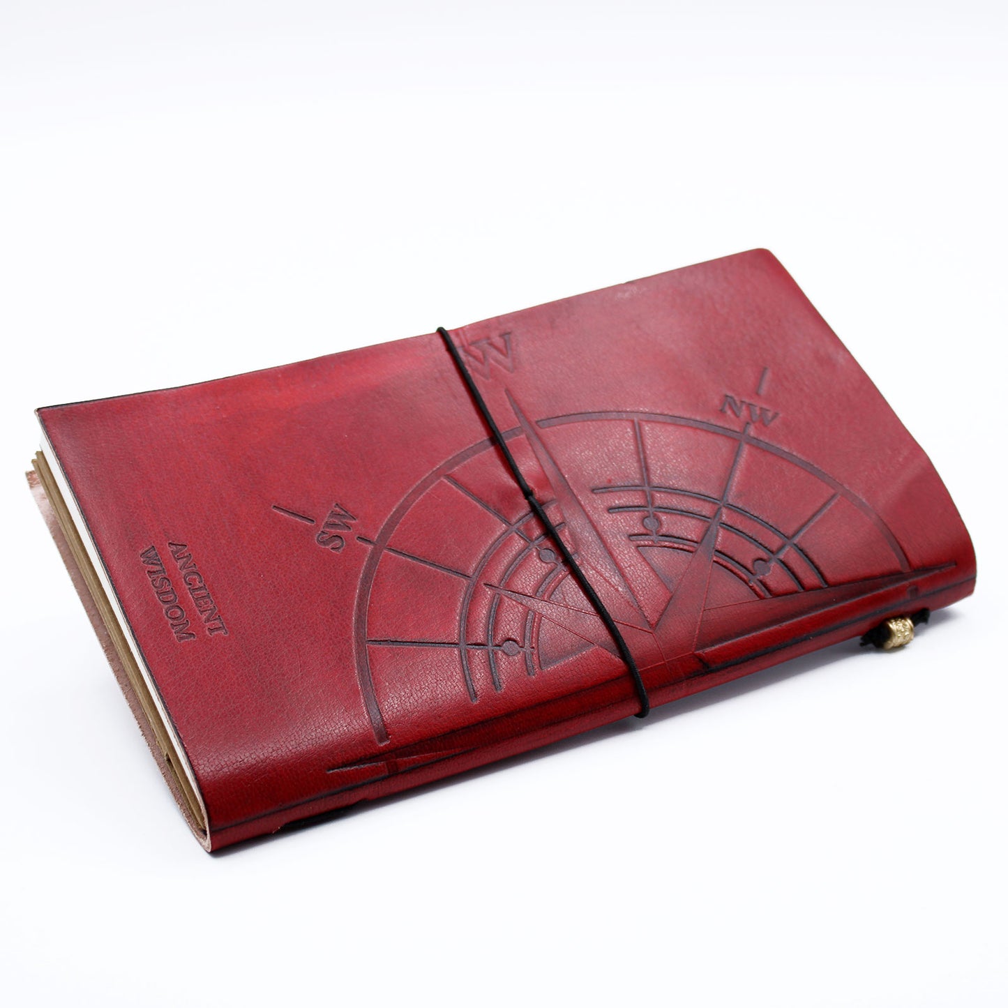 Lederjournal - Kleines Buch der großen Pläne - Rot (80 Seiten)