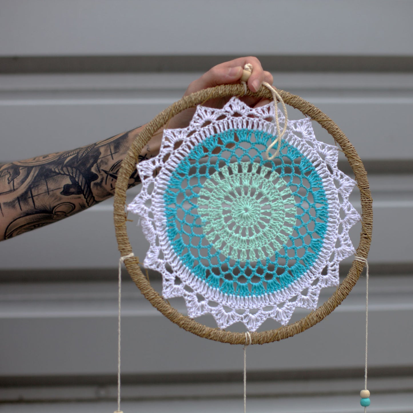 Attrape-rêves - Éléments turquoise moyen