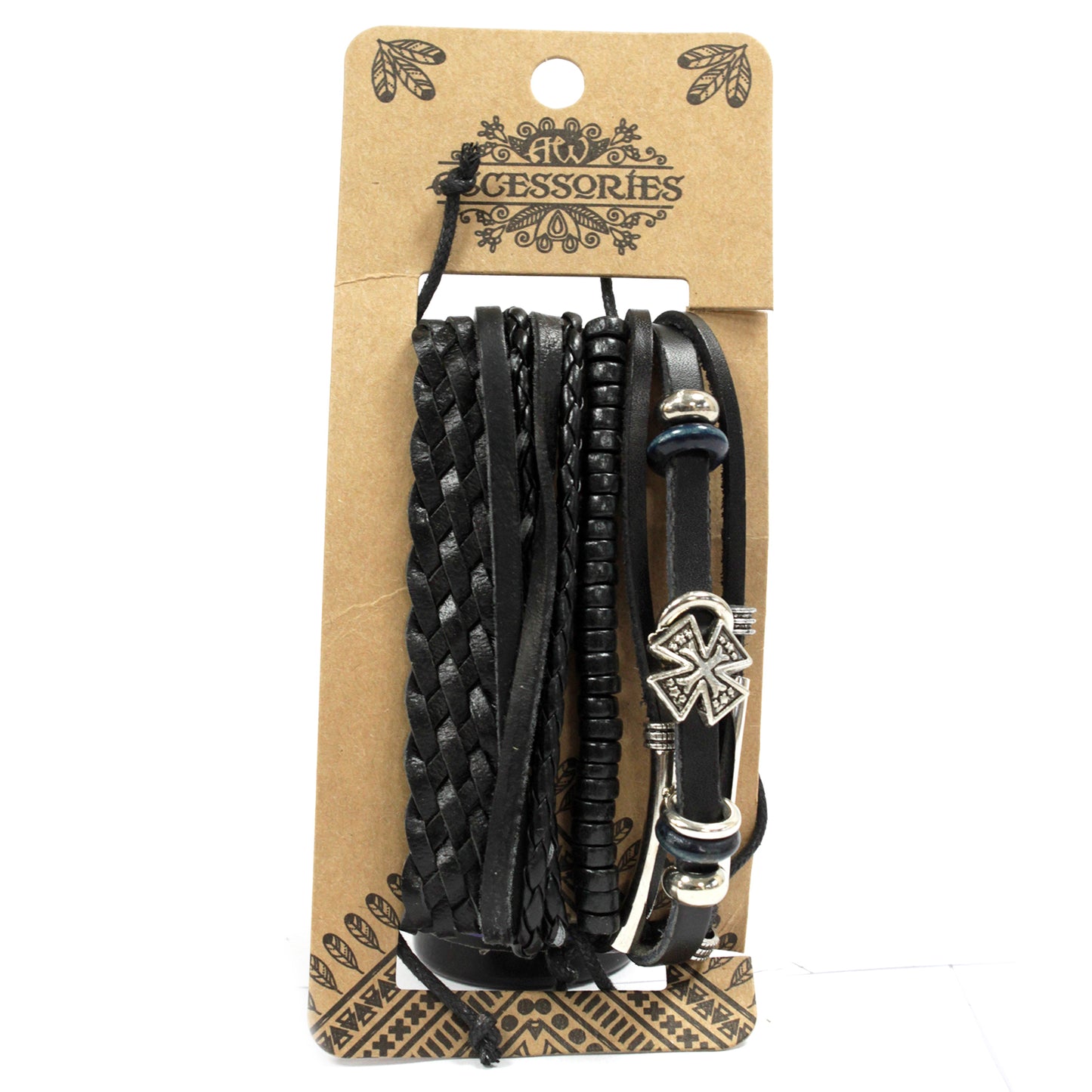 Herrenarmband – Schwarz (zufällige Farbe)
