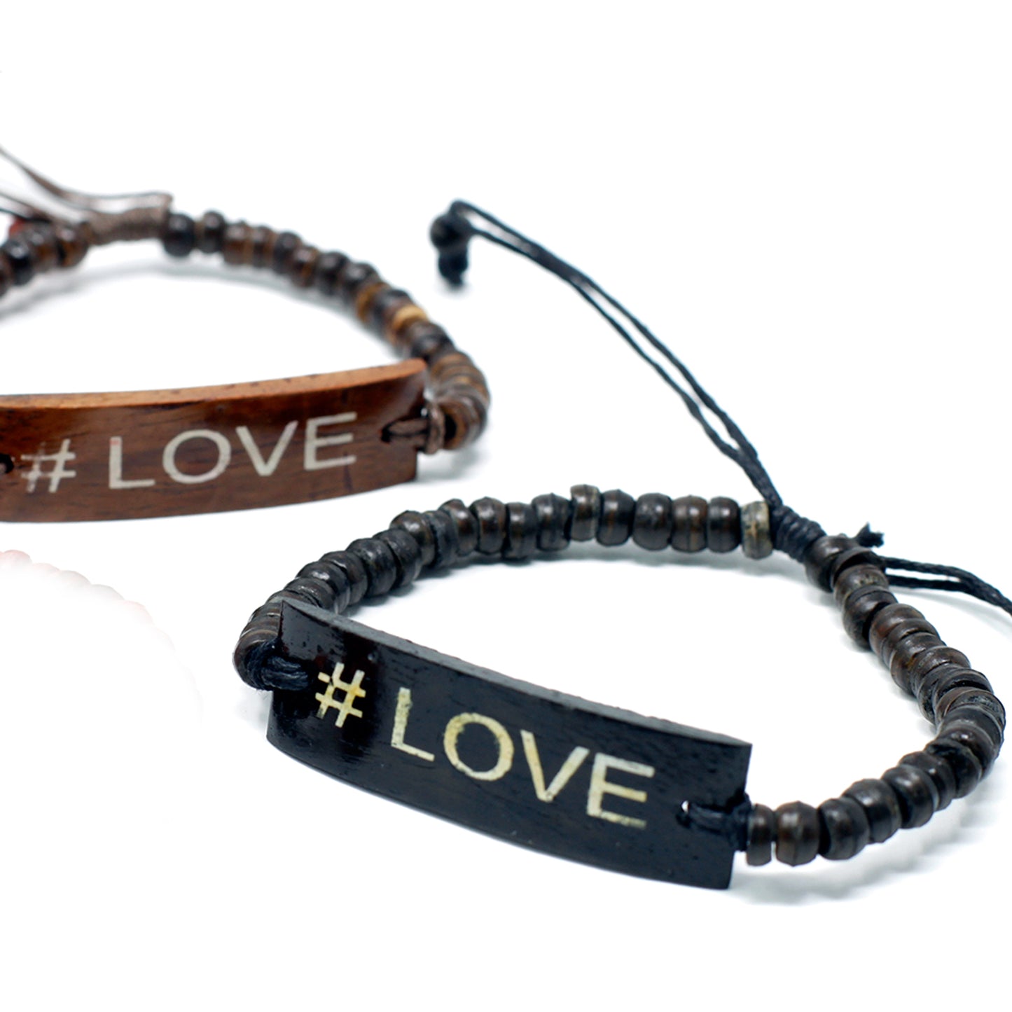 Coco-Slogan-Armbänder – #Love
