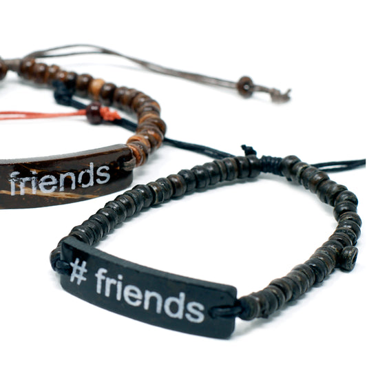Coco-Slogan-Armbänder – #Friends