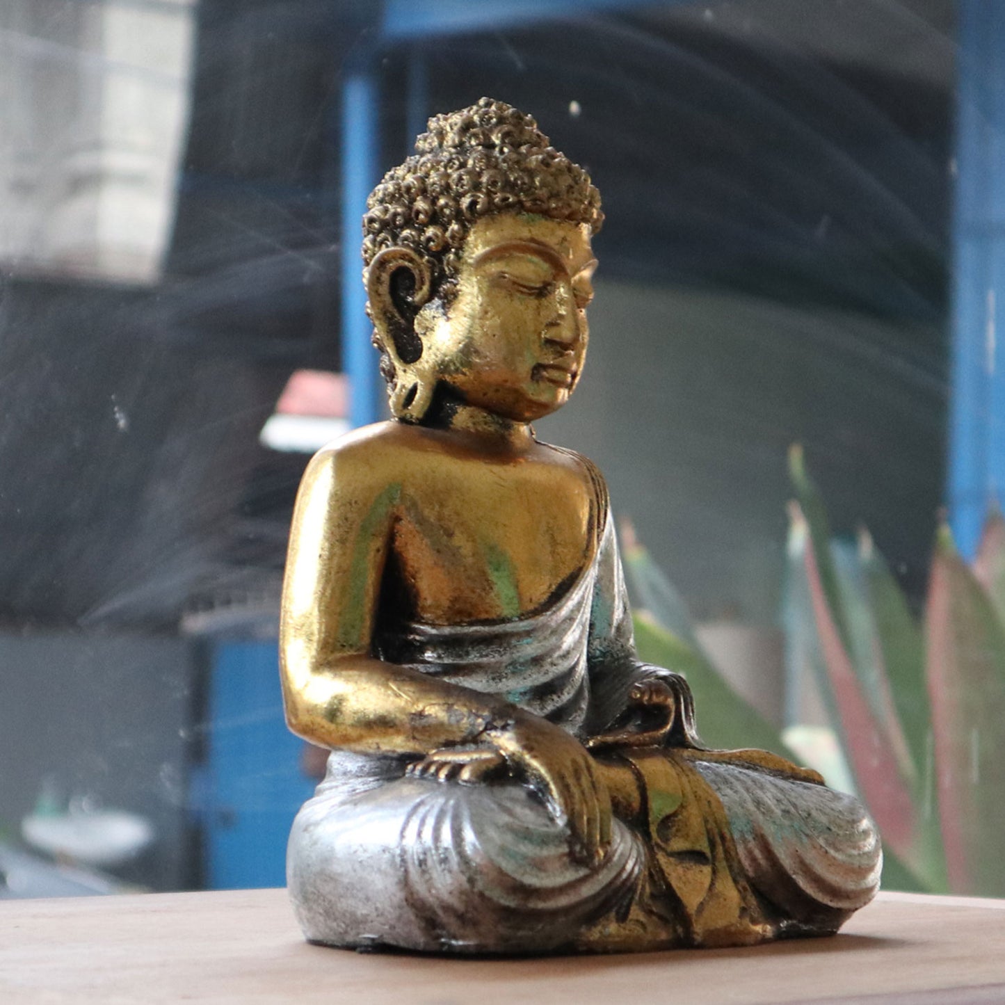 6 x Mini-Buddha in Gold (verschiedene Farben)