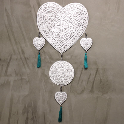 Móvil de aluminio - Corazones