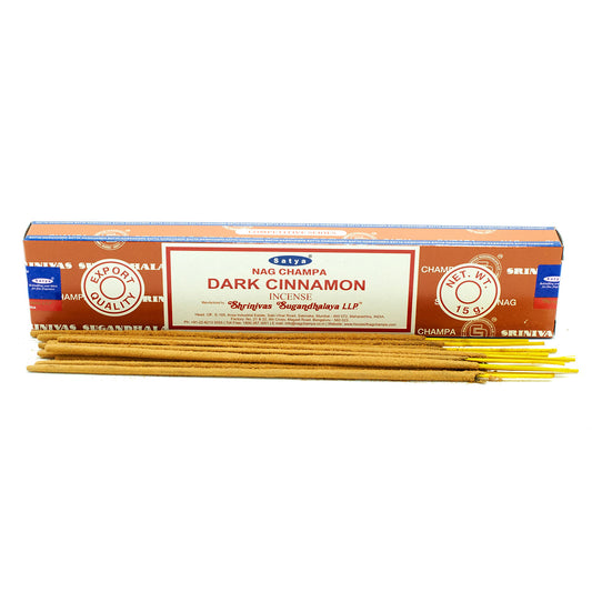 Satya Räucherstäbchen 15 g – Dunkler Zimt