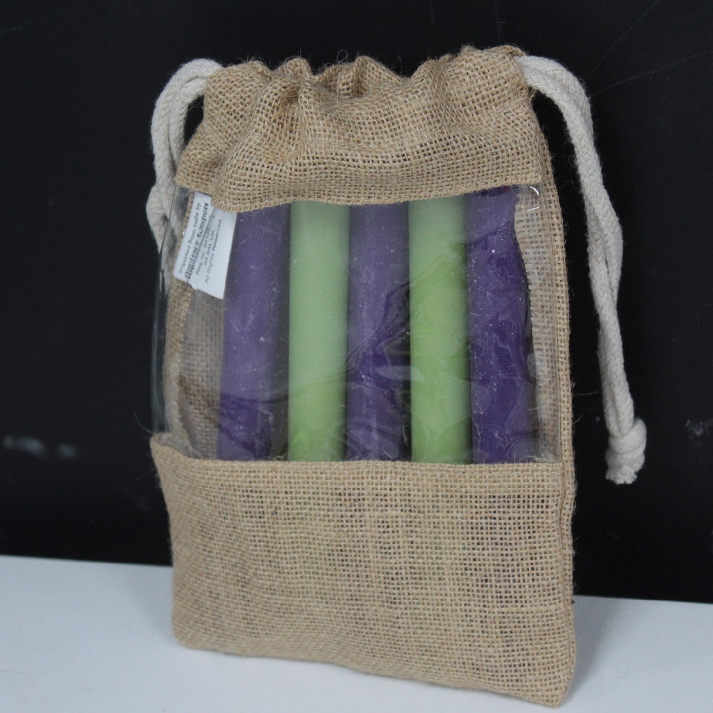Jute-Sichtfenstertasche 25x16cm