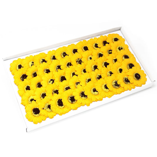 Sonnenblumen-Blumenbasteldeko mittel - gelb