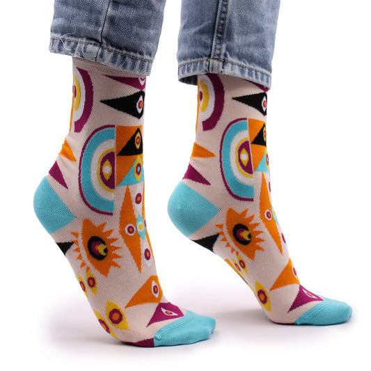 Hop Hare Socken (41-46) - Psychedelisches Auge mit Dose