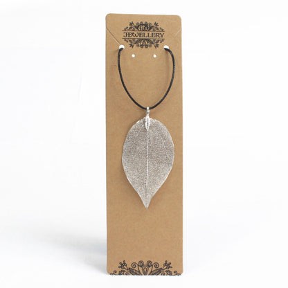 Collar Hoja en Plata