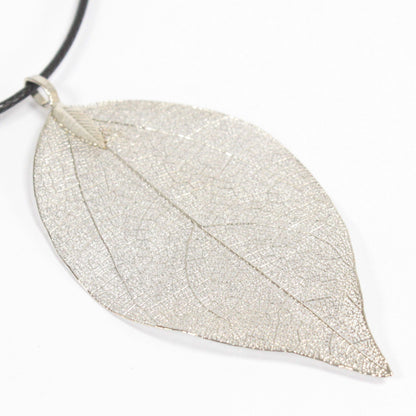 Collar Hoja en Plata