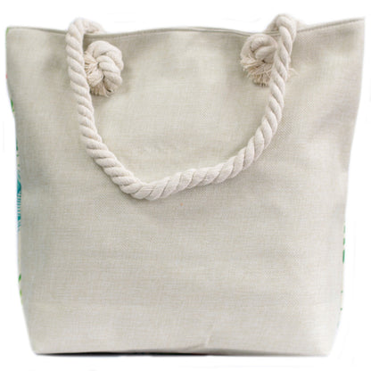Bolso Shopper Asa Cuerda Tropical Piñas