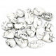 20 x Piedra preciosa africana  / Howlite Blanco