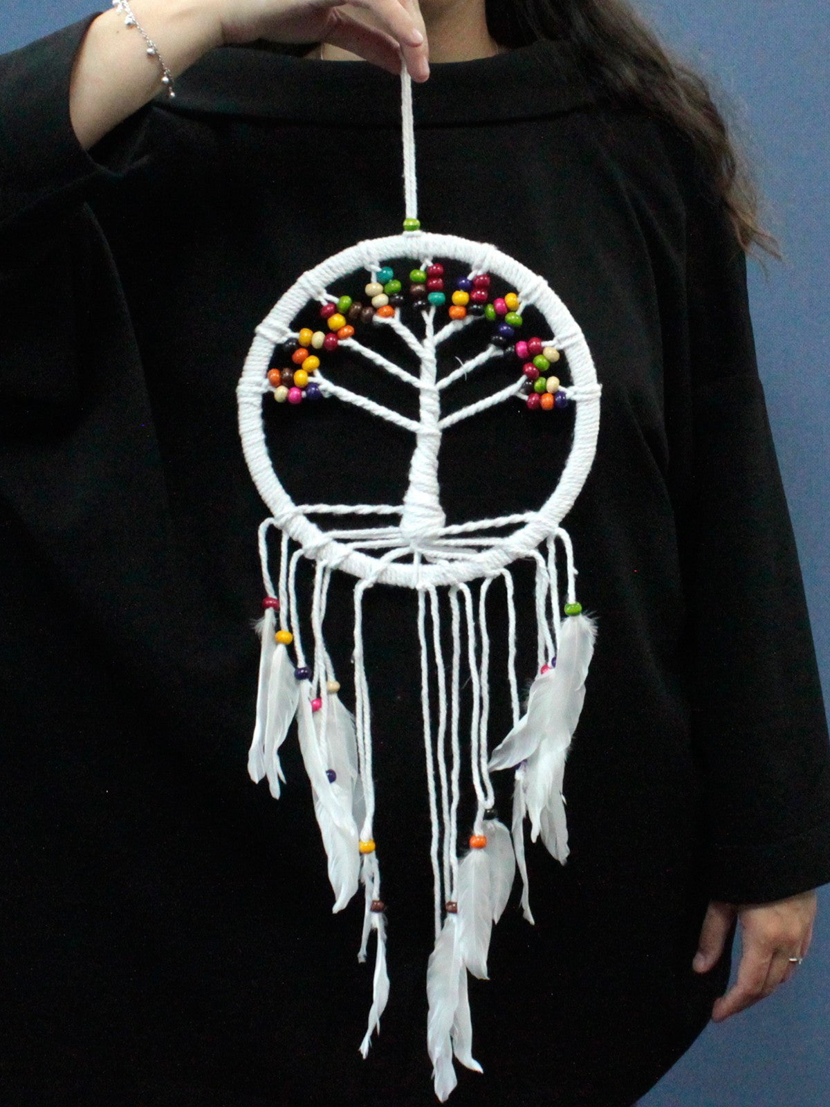 Attrape-rêves Arbre de vie - Coton 22 cm (assorti)