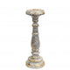 Soporte de vela mediano - oro blanco